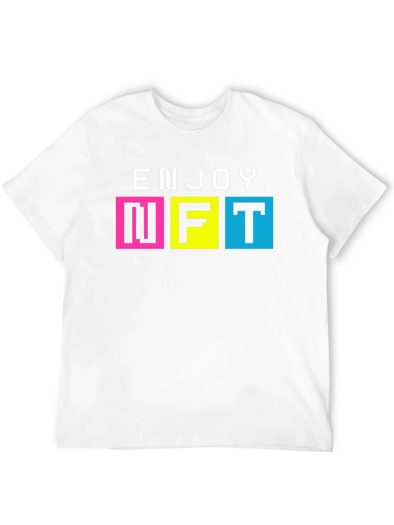 Enjoy NFT Pixel Art T-Shirt - Black