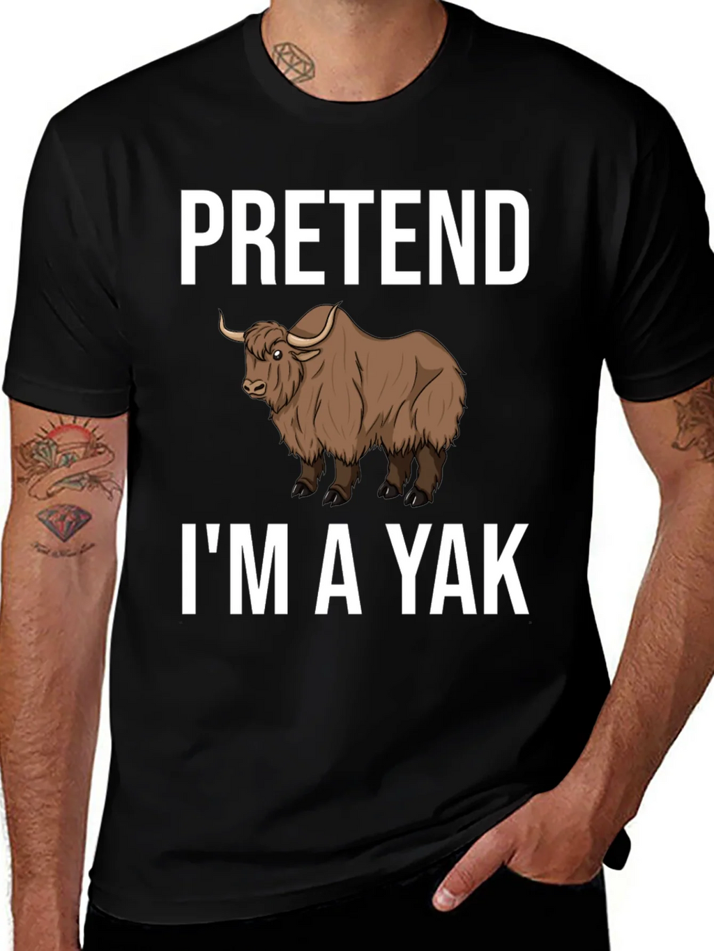 Pretend Im a Yak Funny T-Shirt
