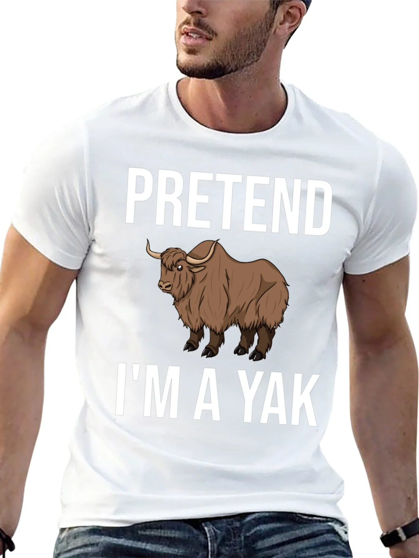 Pretend Im a Yak Funny T-Shirt