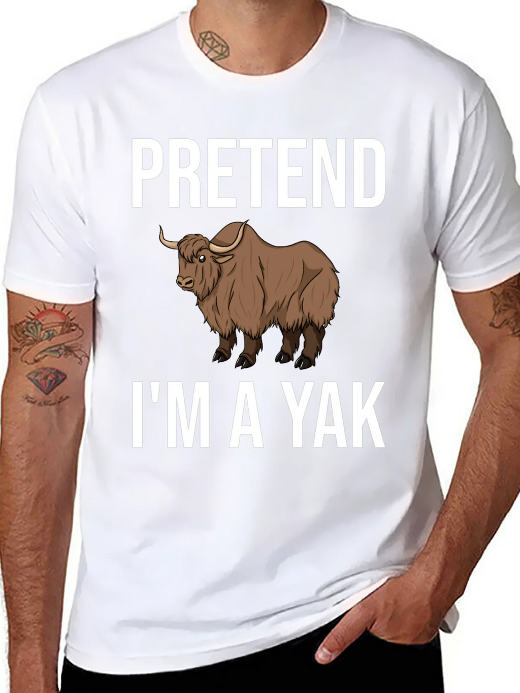Pretend Im a Yak Funny T-Shirt