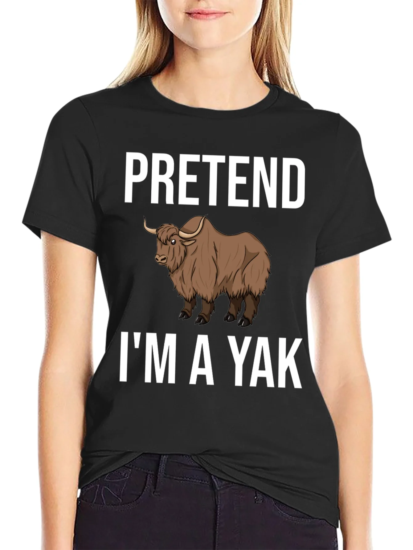 Pretend Im a Yak Funny T-Shirt