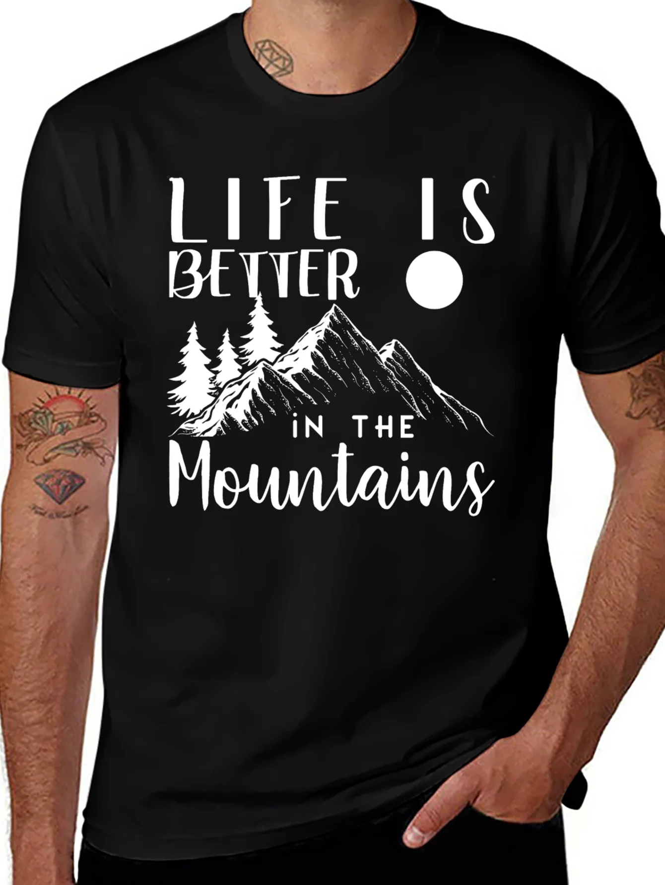 Life is Better in the Mountains Graphic T-Shirt