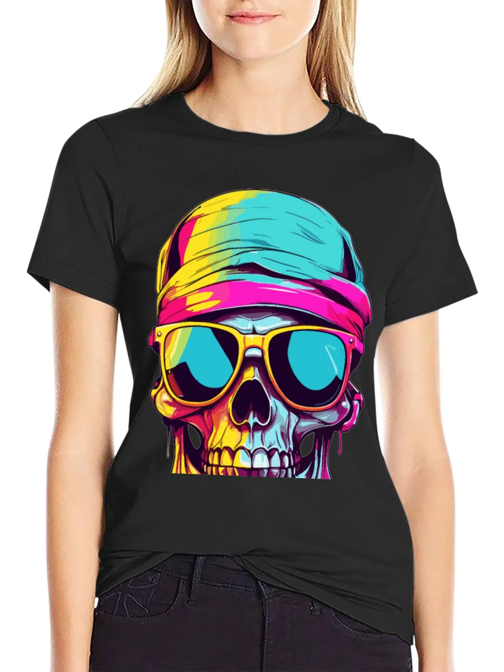 Cool Skull Graphic Tee - Stylish Black T-Shirt