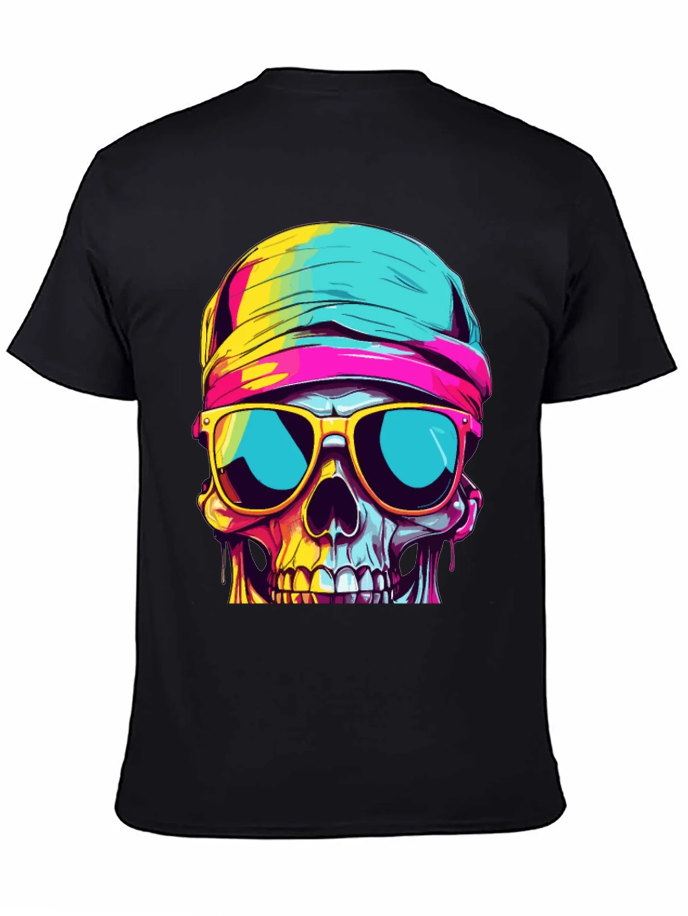 Cool Skull Graphic Tee - Stylish Black T-Shirt