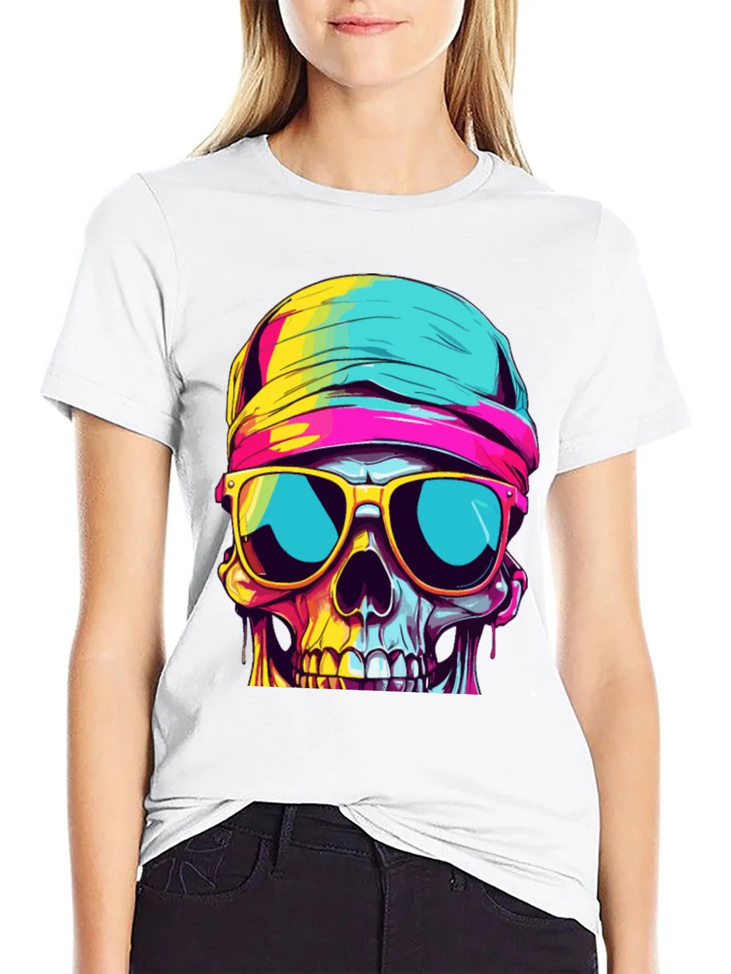 Cool Skull Graphic Tee - Stylish Black T-Shirt