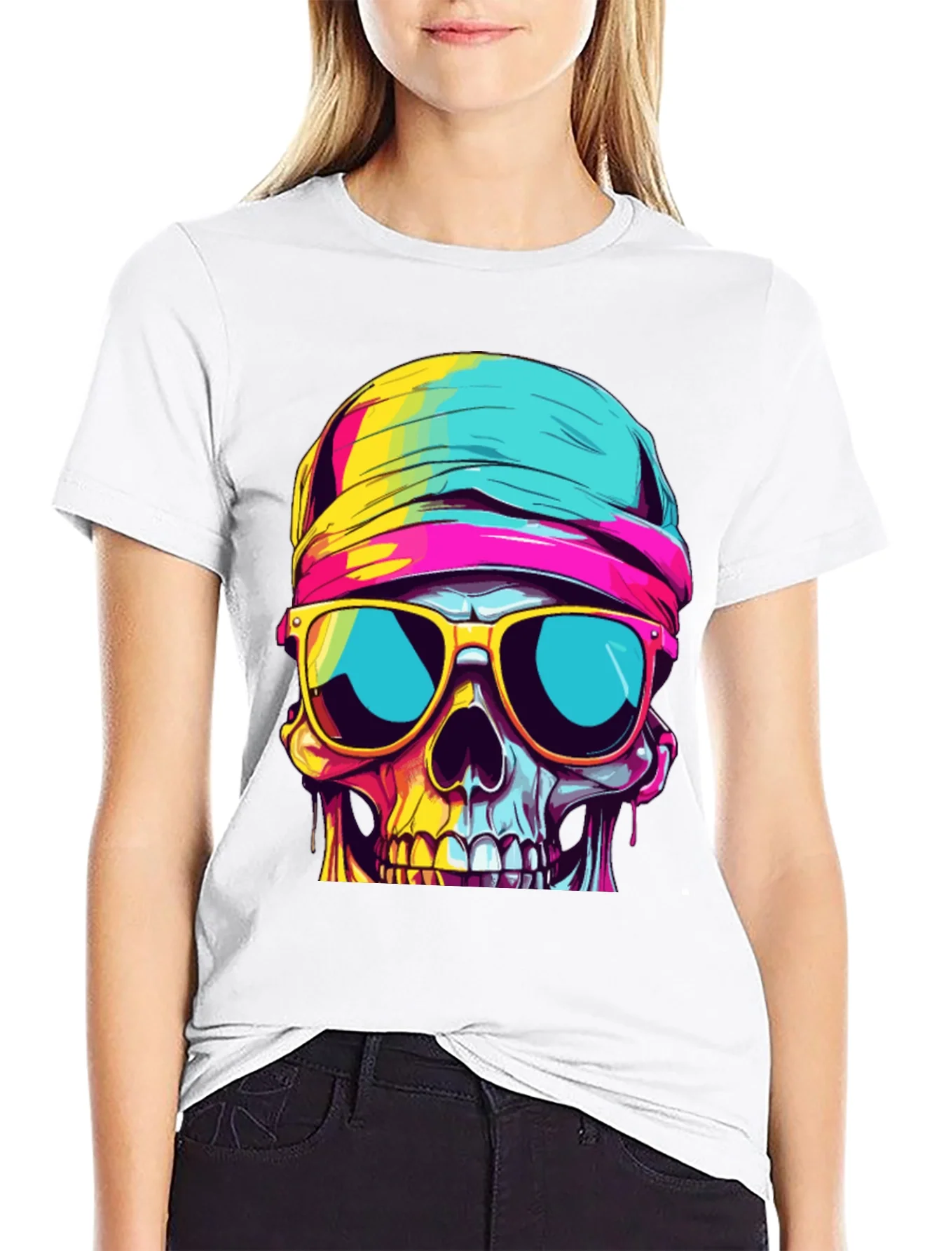 Cool Skull Graphic Tee - Stylish Black T-Shirt