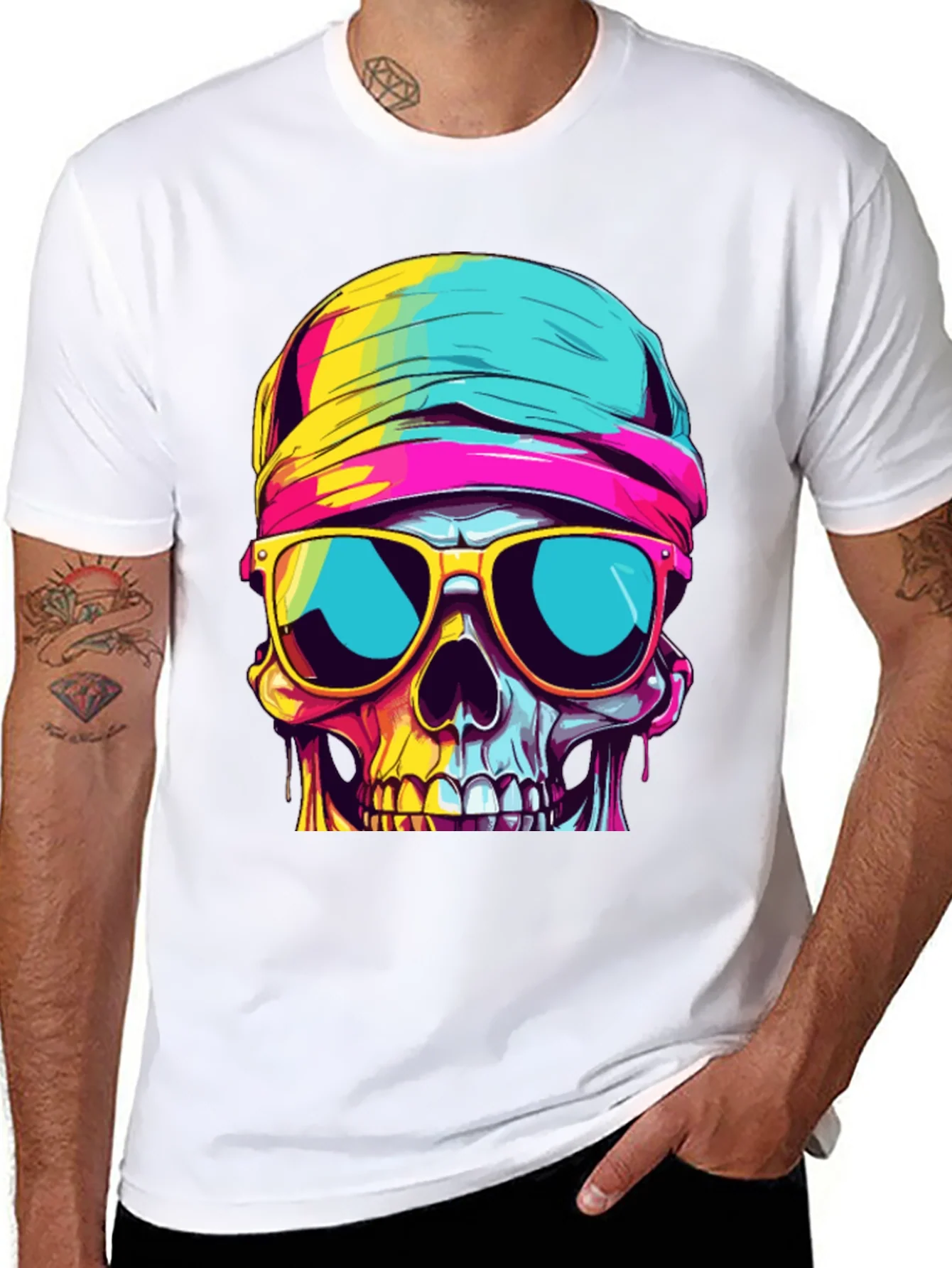 Cool Skull Graphic Tee - Stylish Black T-Shirt