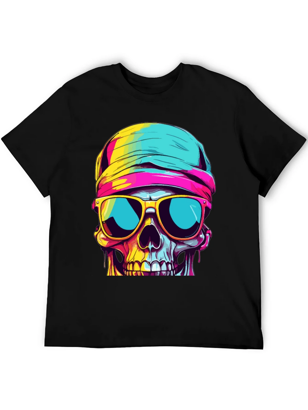 Cool Skull Graphic Tee - Stylish Black T-Shirt
