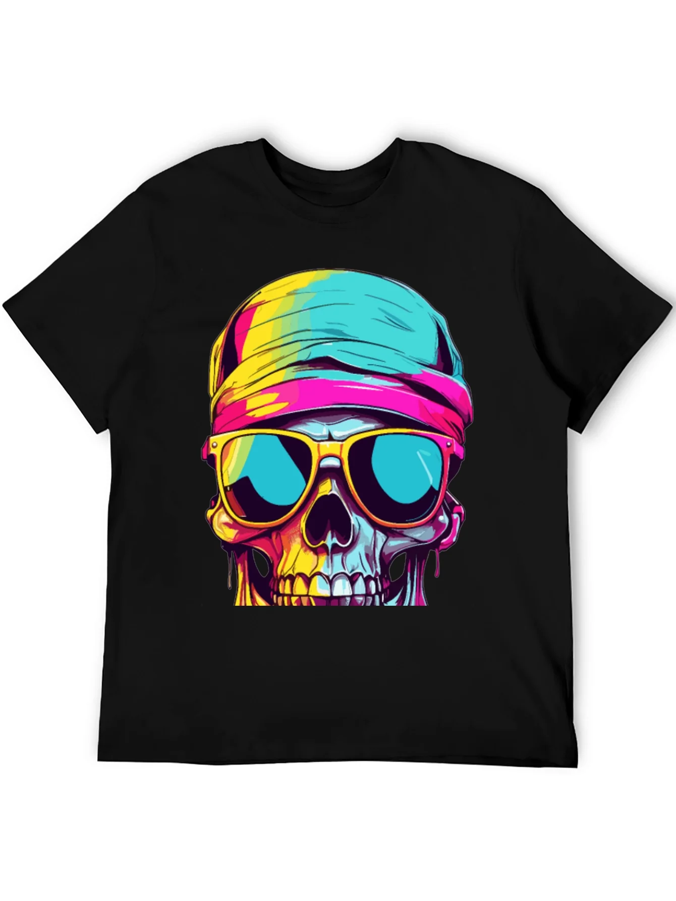 Cool Skull Graphic Tee - Stylish Black T-Shirt