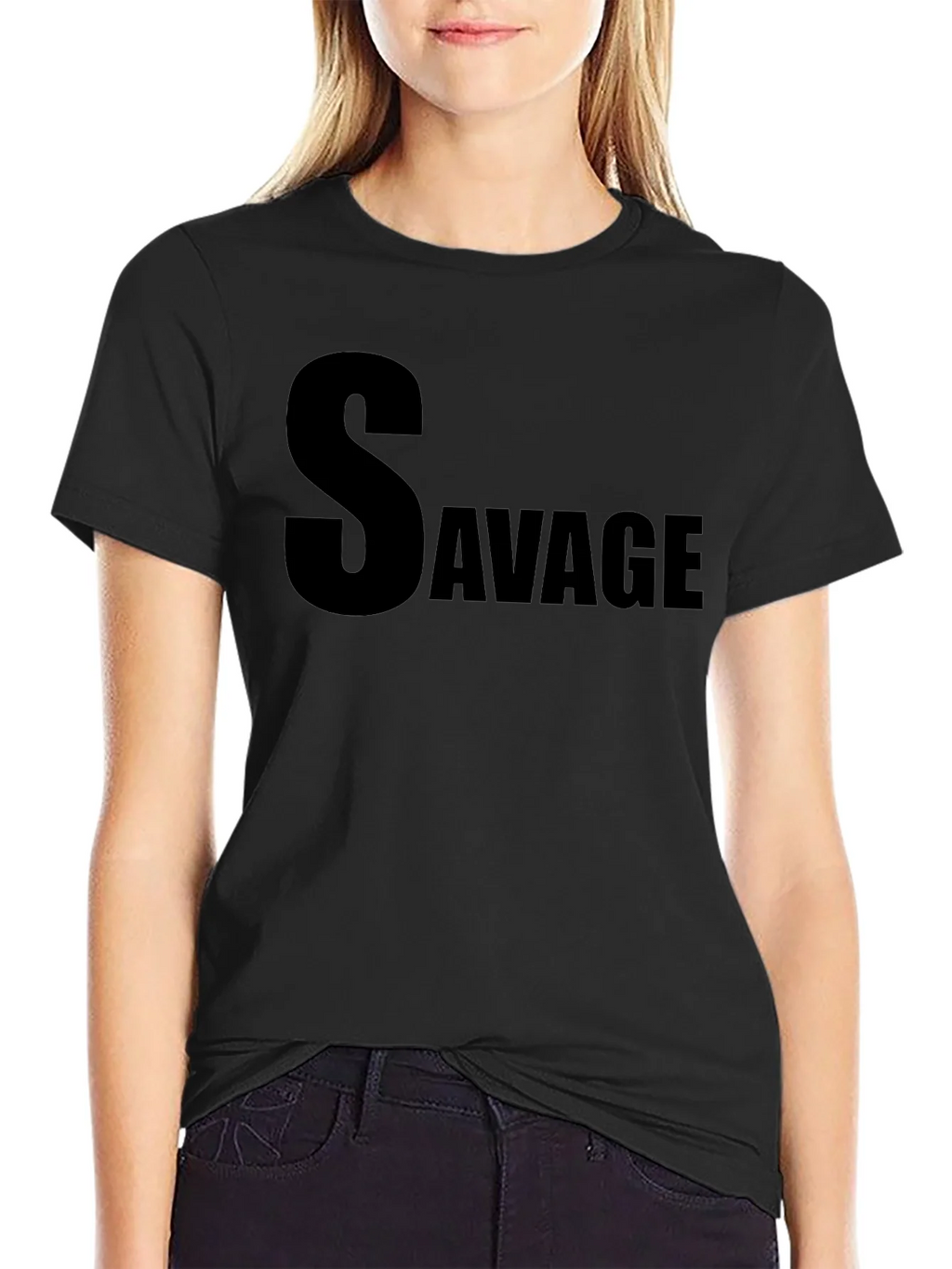 Savage Black T-Shirt - Mens Graphic Tee
