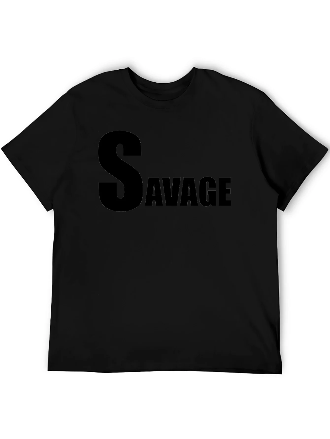 Savage Black T-Shirt - Mens Graphic Tee