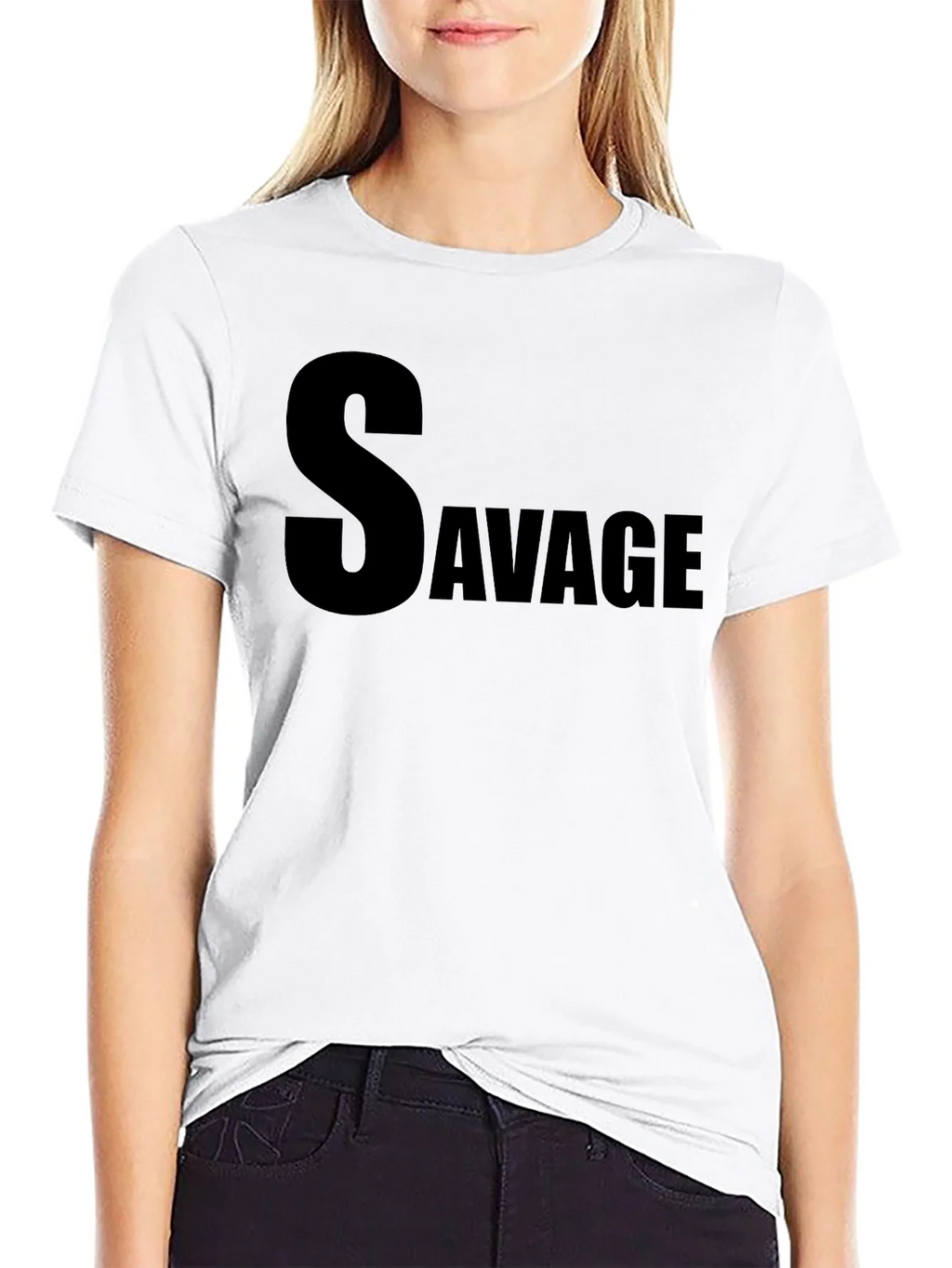 Savage Black T-Shirt - Mens Graphic Tee