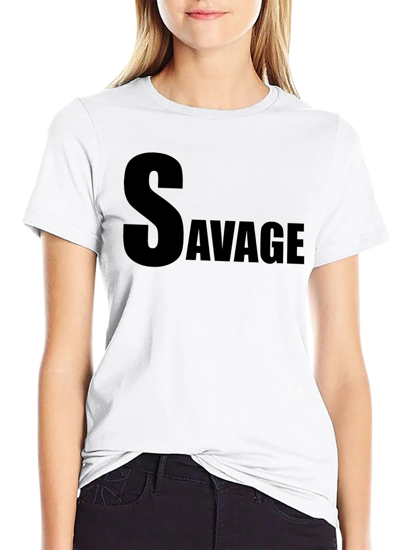 Savage Black T-Shirt - Mens Graphic Tee