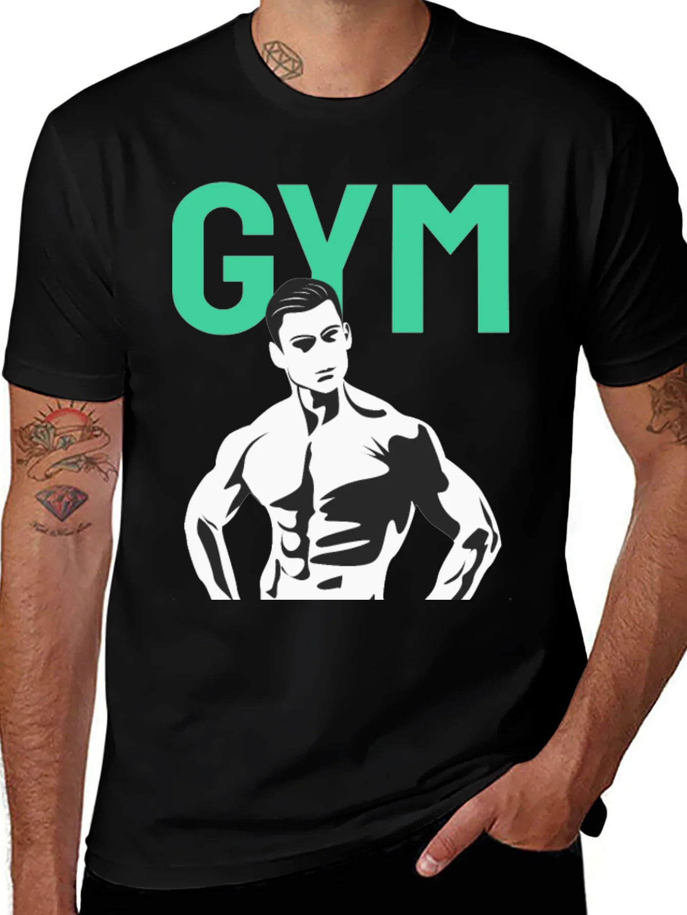 Gym Mode Black T-Shirt