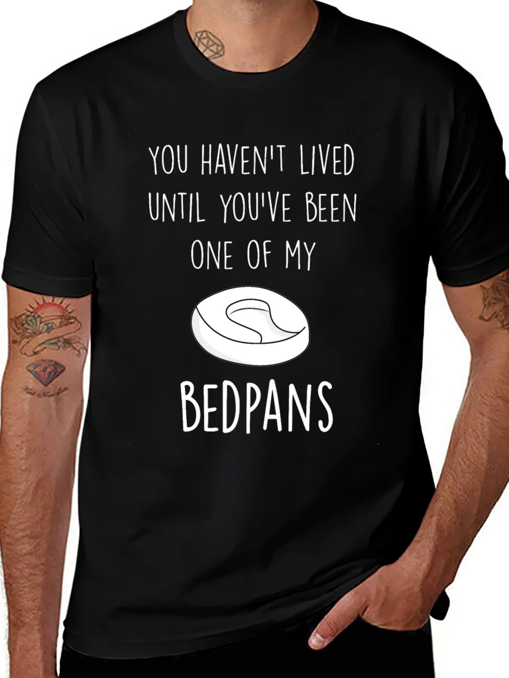 Funny Bedpans Graphic T-Shirt