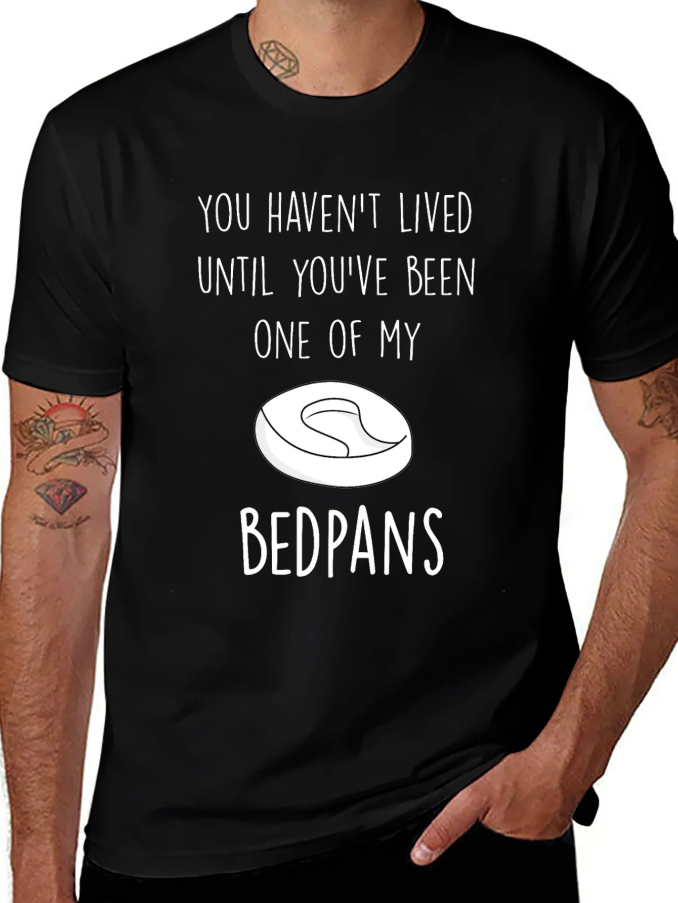 Funny Bedpans Graphic T-Shirt