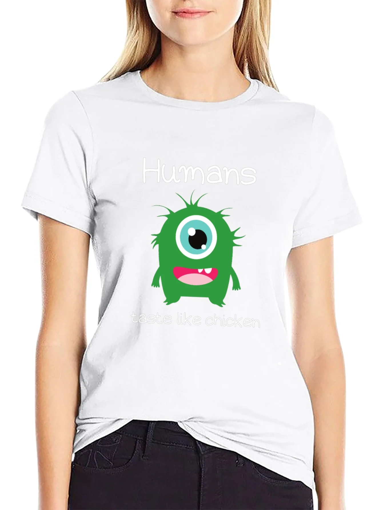 Humans Taste Like Chicken T-Shirt - Funny Monster Tee