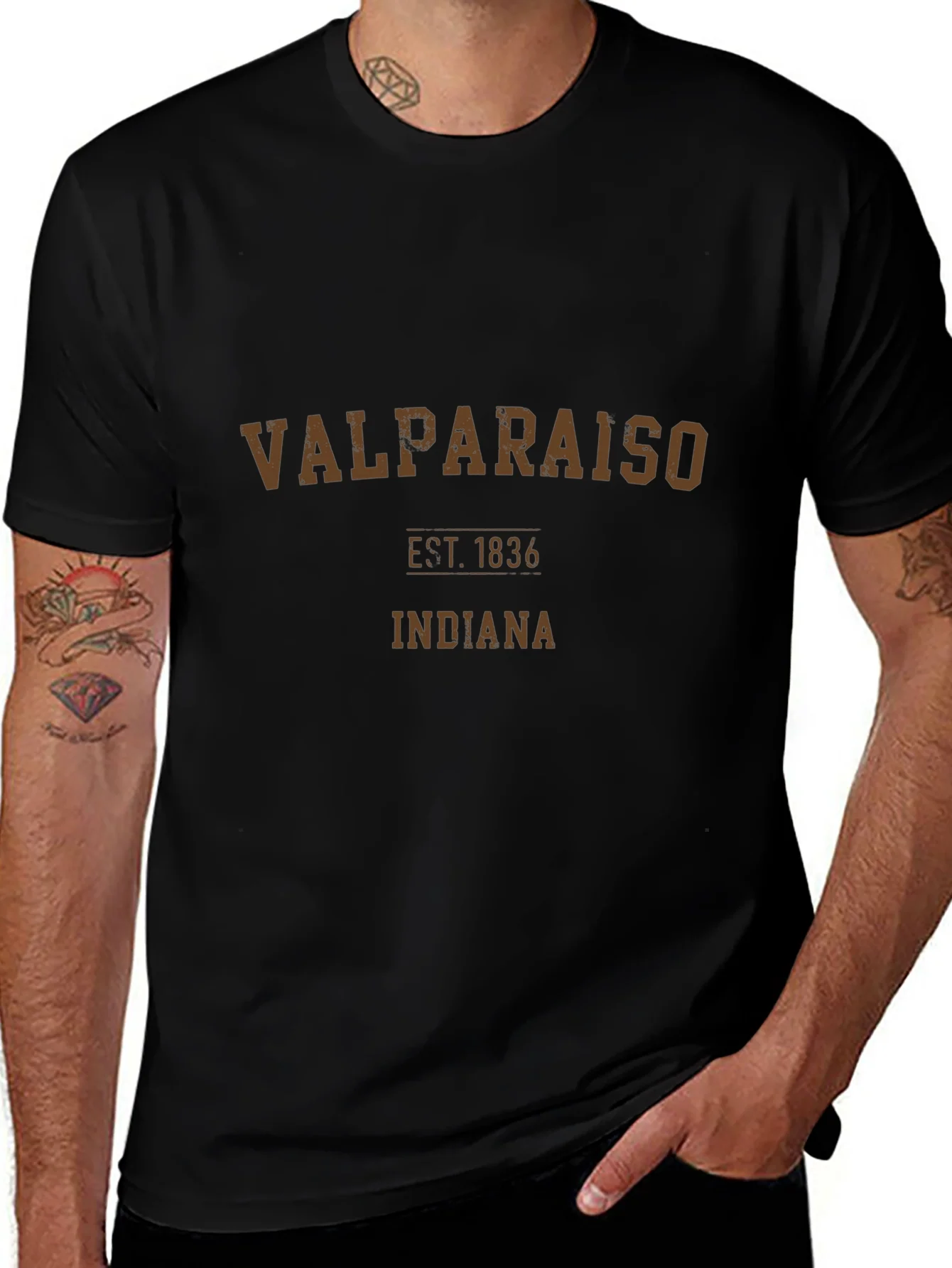 Valparaiso Indiana Est. 1836 Graphic T-Shirt