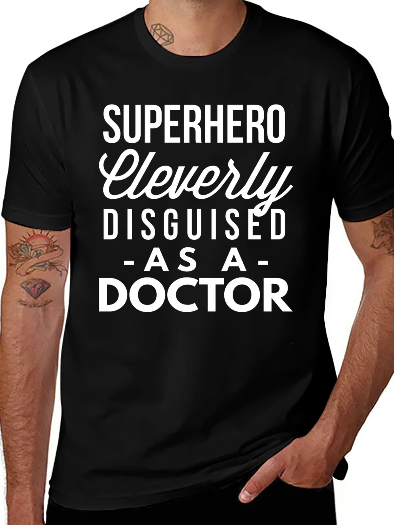 Superhero Doctor T-Shirt - Cleverly Disguised Tee