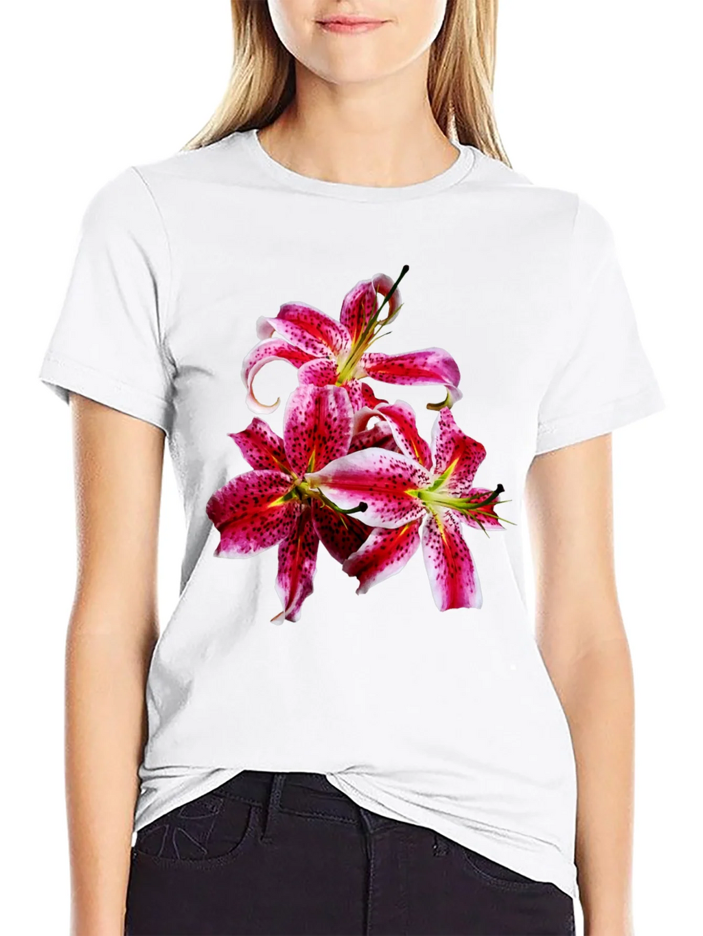 Floral Lily Graphic T-Shirt