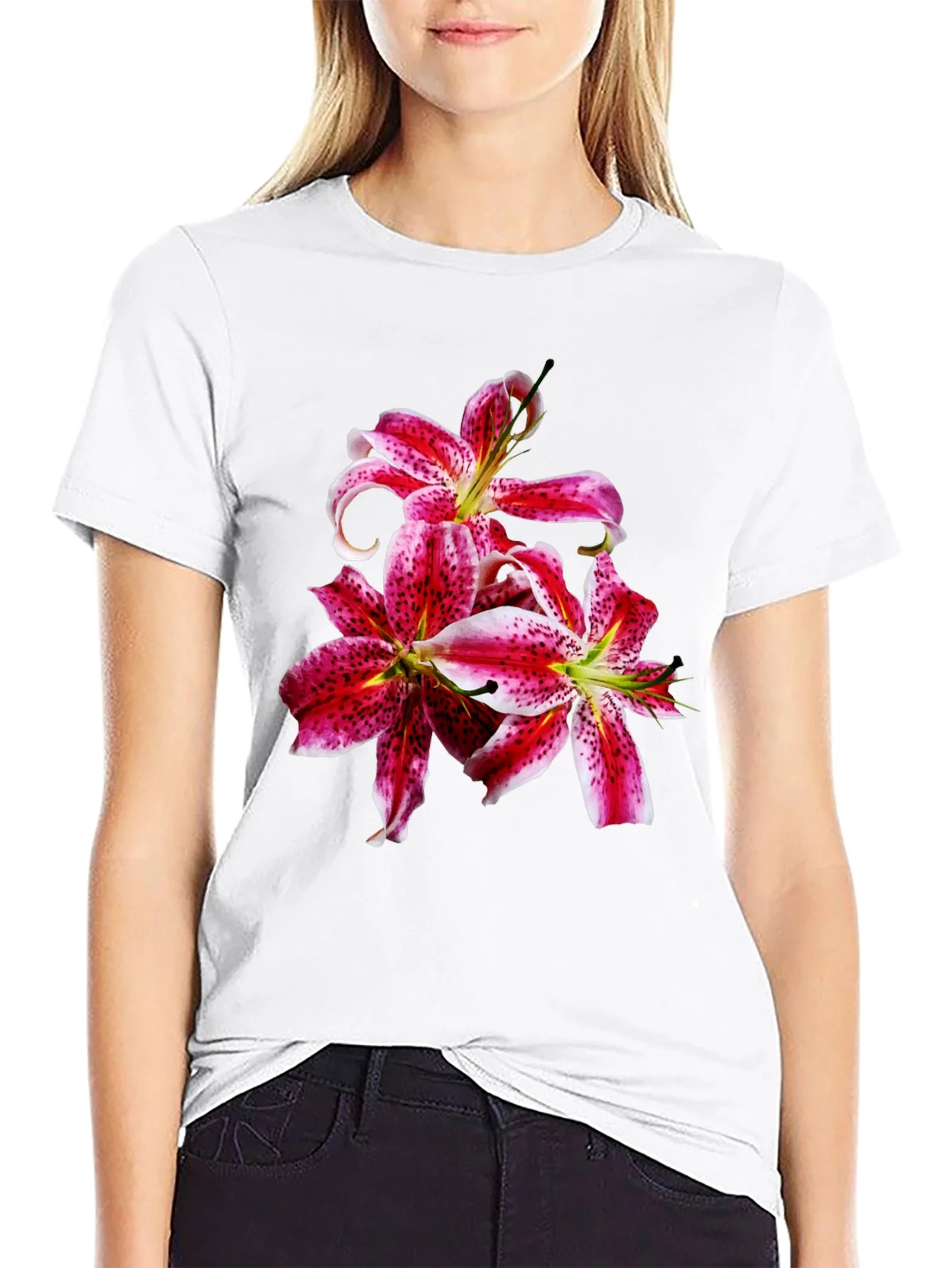 Floral Lily Graphic T-Shirt