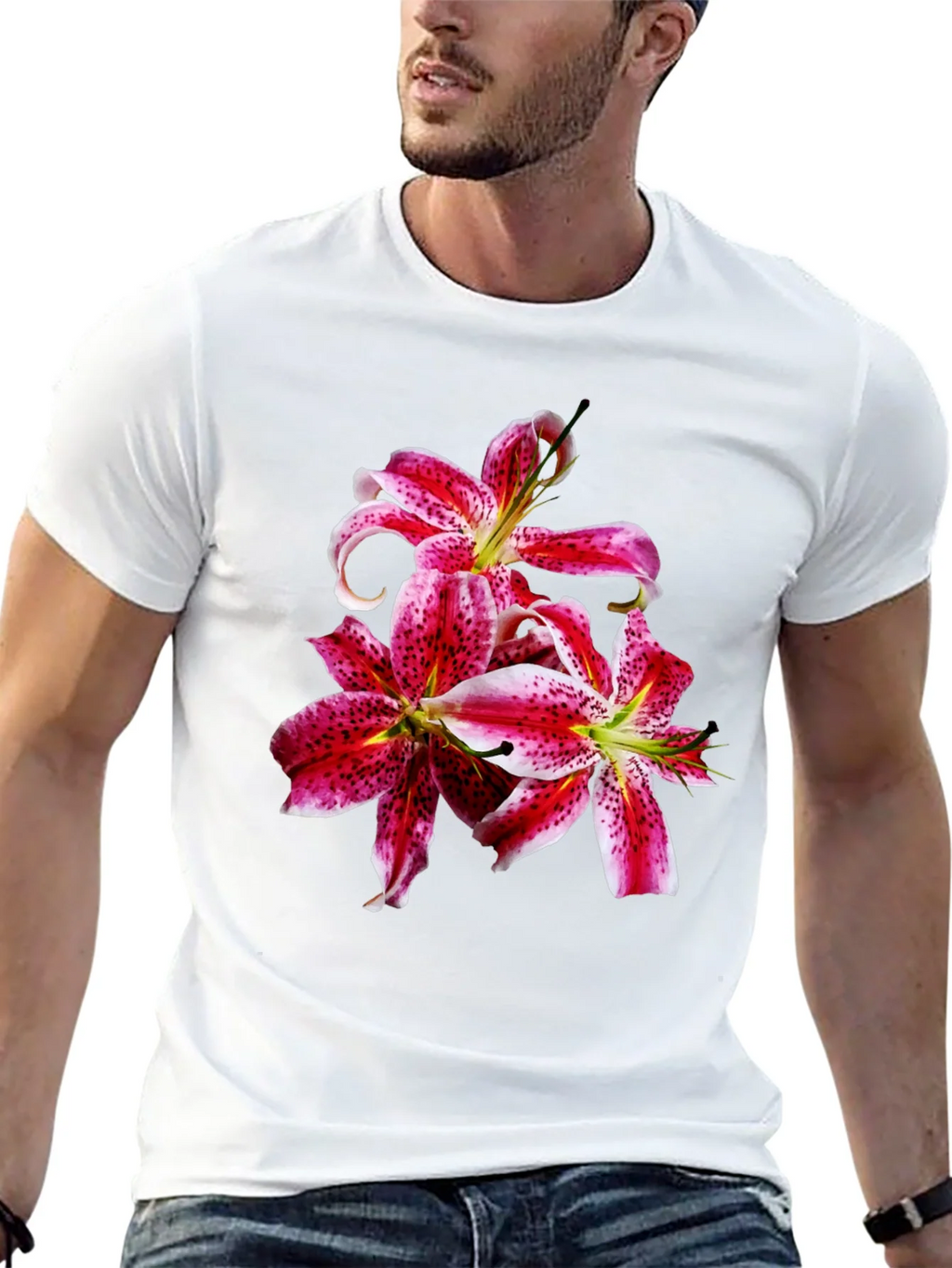 Floral Lily Graphic T-Shirt
