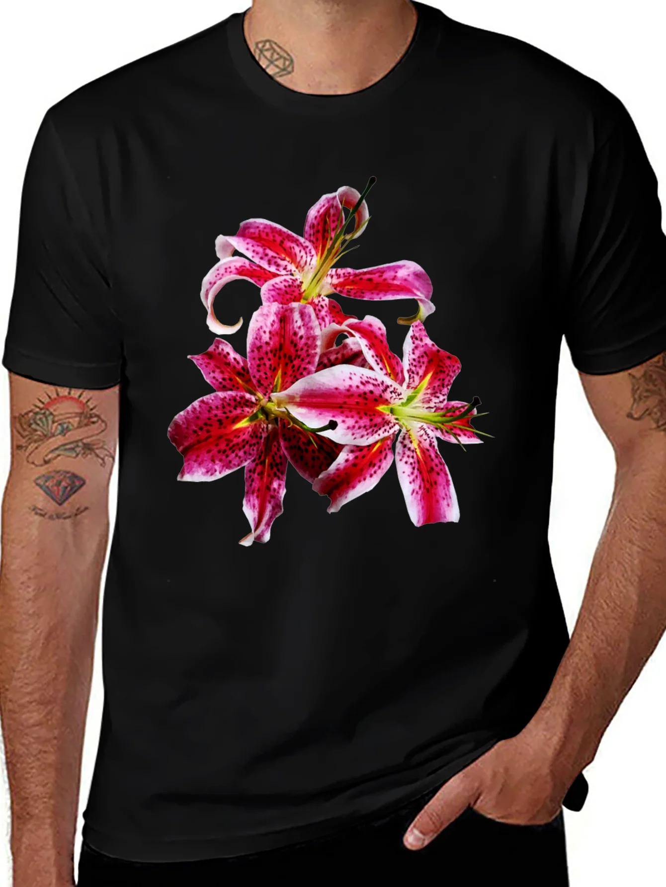 Floral Lily Graphic T-Shirt