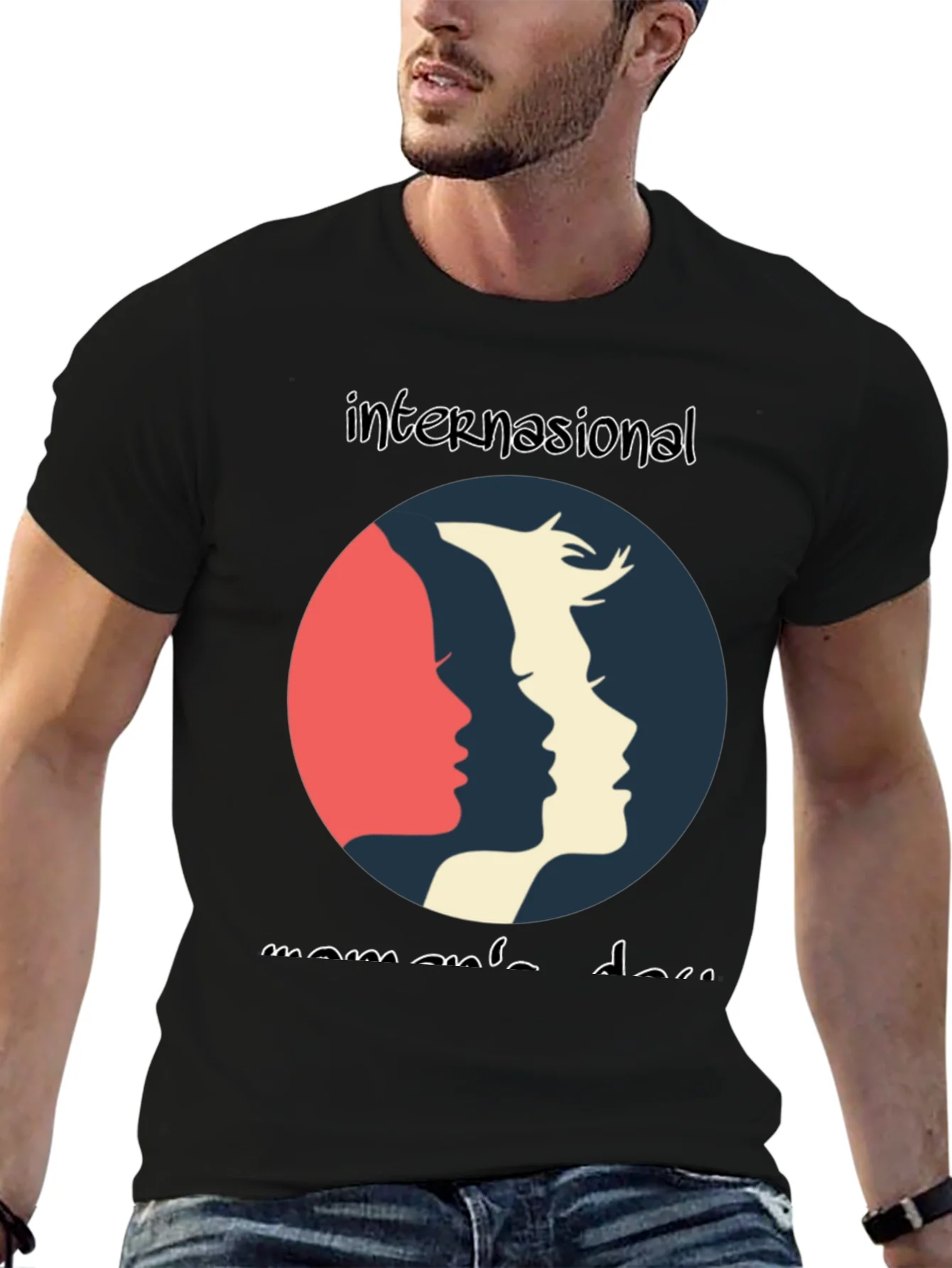 International Womens Day Graphic Tee - Black