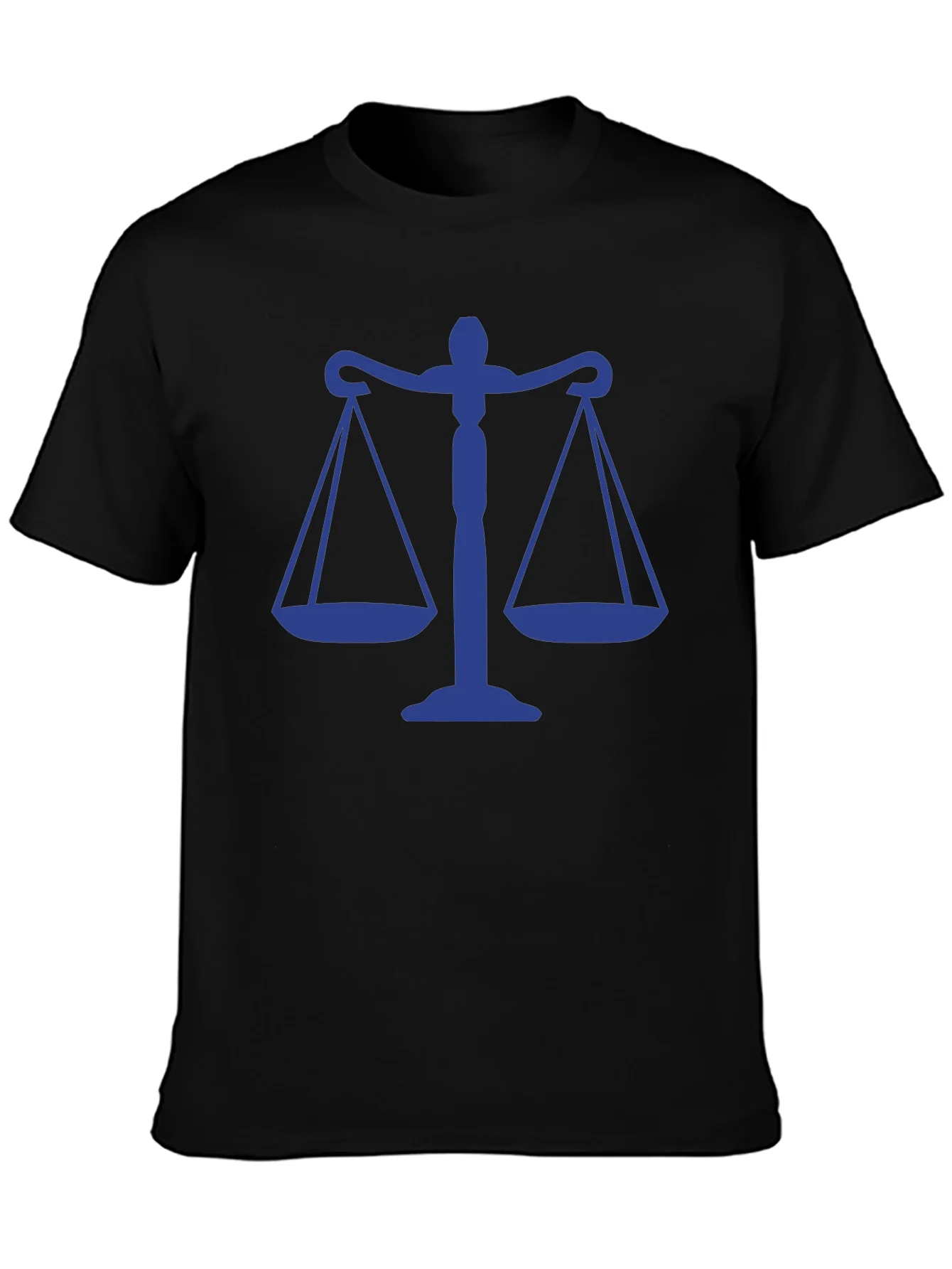 Scales of Justice Graphic Tee - Classic Black Cotton T-Shirt