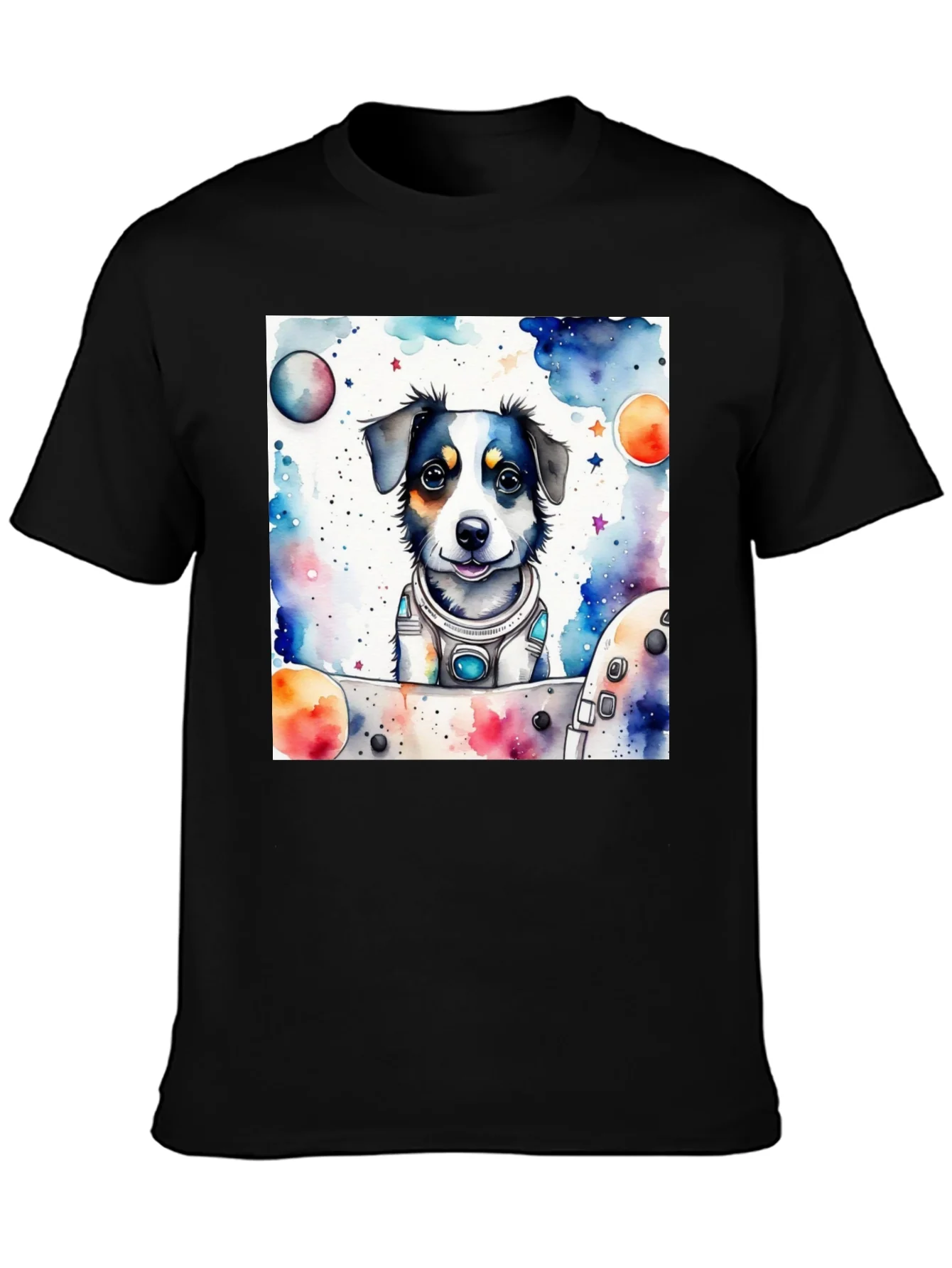 Space Dog T-Shirt - Cute Pet Astronaut Design