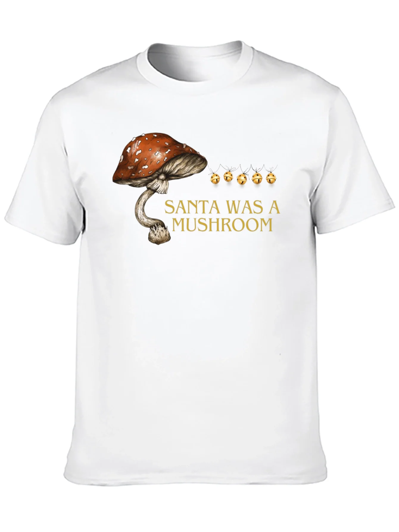Santa Was A Mushroom Graphic Tee