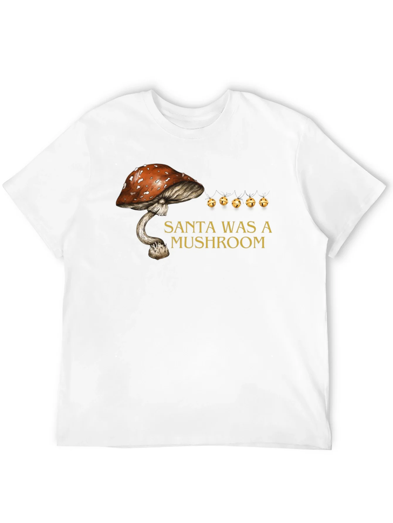 Santa Was A Mushroom Graphic Tee
