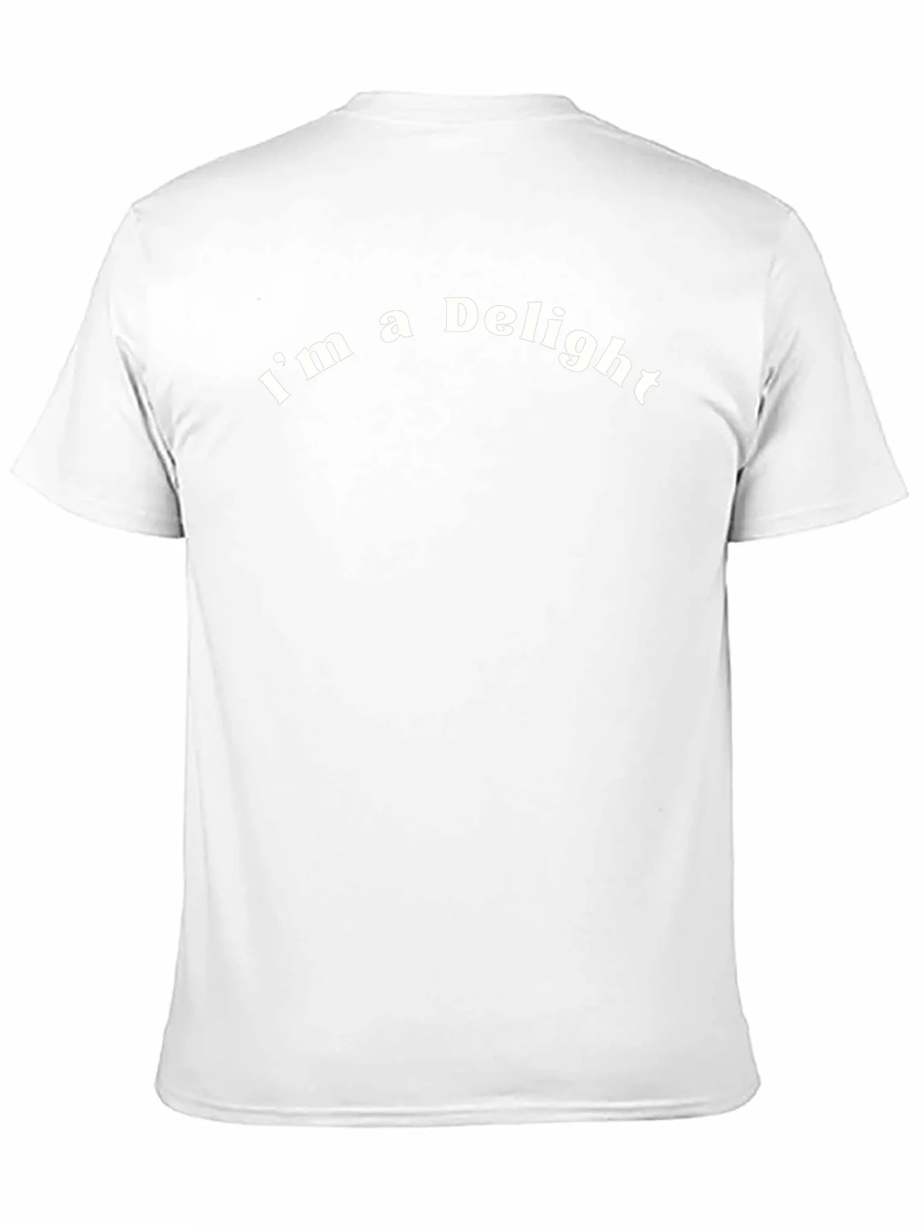 Im a Delight Graphic Tee - Black Cotton Casual T-Shirt