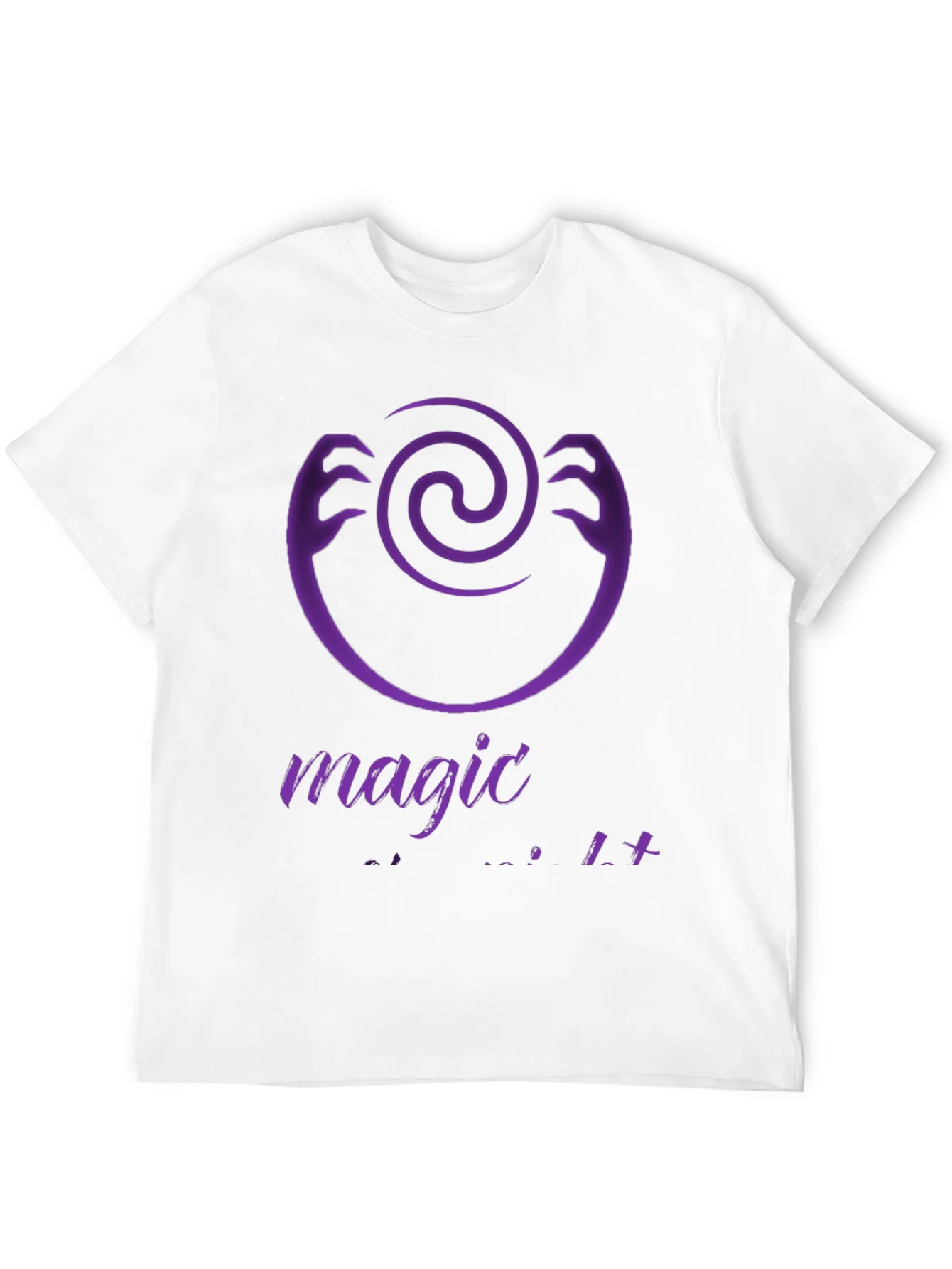 Magic Hands Spiral Graphic Tee - Modern Black T-Shirt