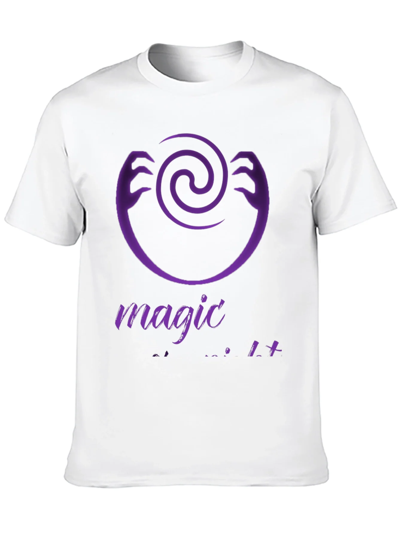 Magic Hands Spiral Graphic Tee - Modern Black T-Shirt