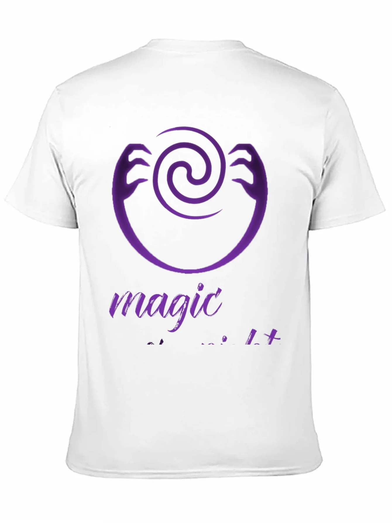 Magic Hands Spiral Graphic Tee - Modern Black T-Shirt