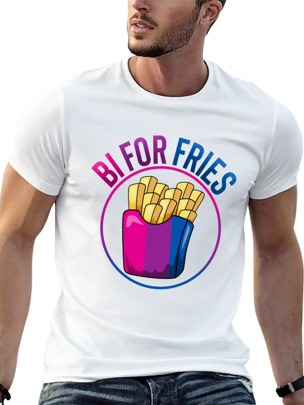 Bi For Fries T-Shirt - Bisexual Pride Shirt