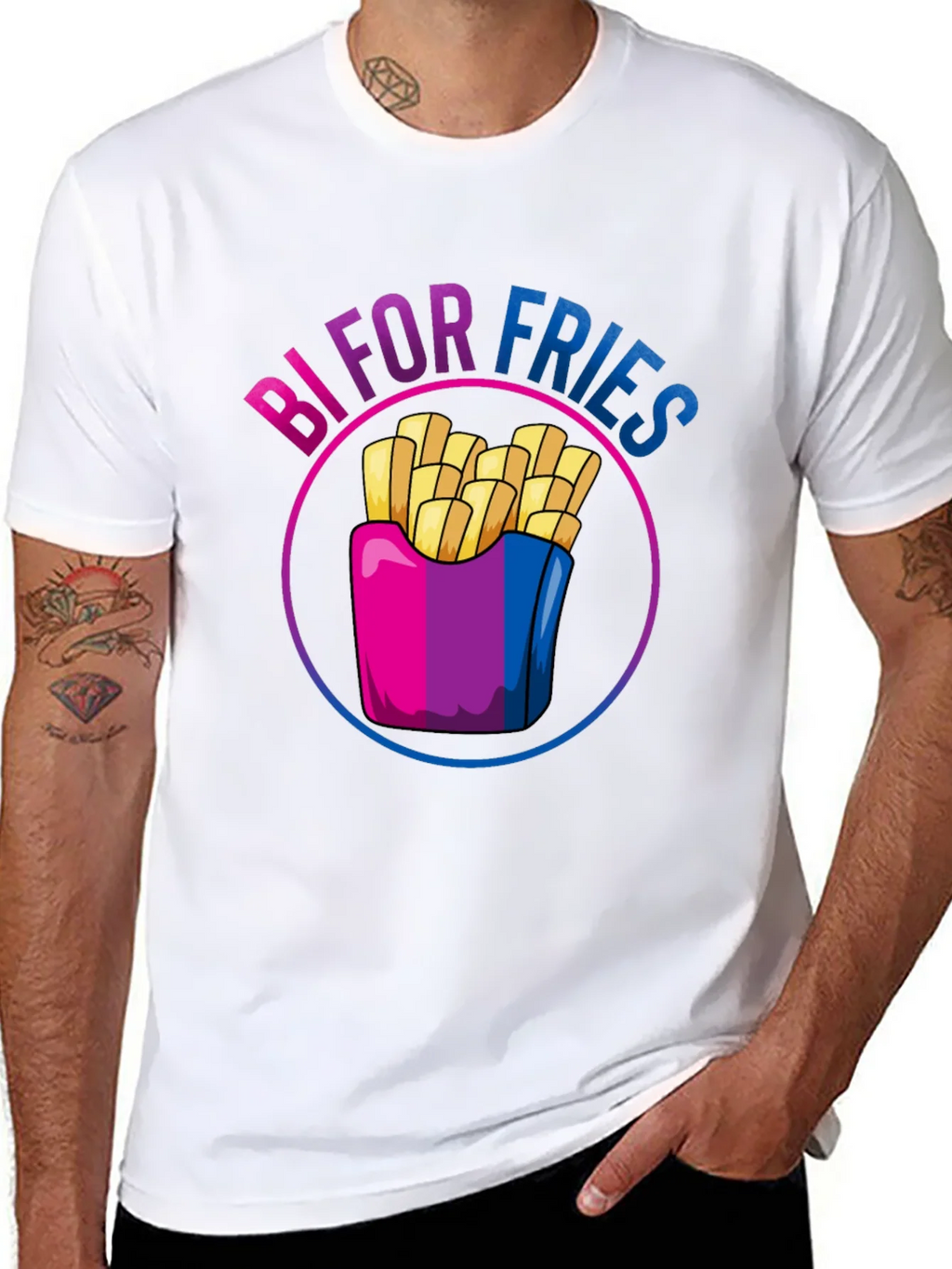 Bi For Fries T-Shirt - Bisexual Pride Shirt