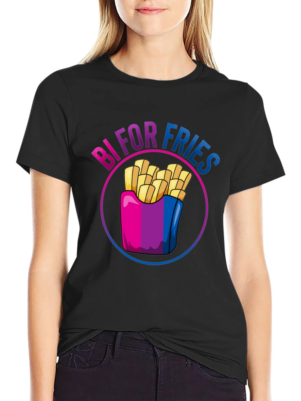 Bi For Fries T-Shirt - Bisexual Pride Shirt