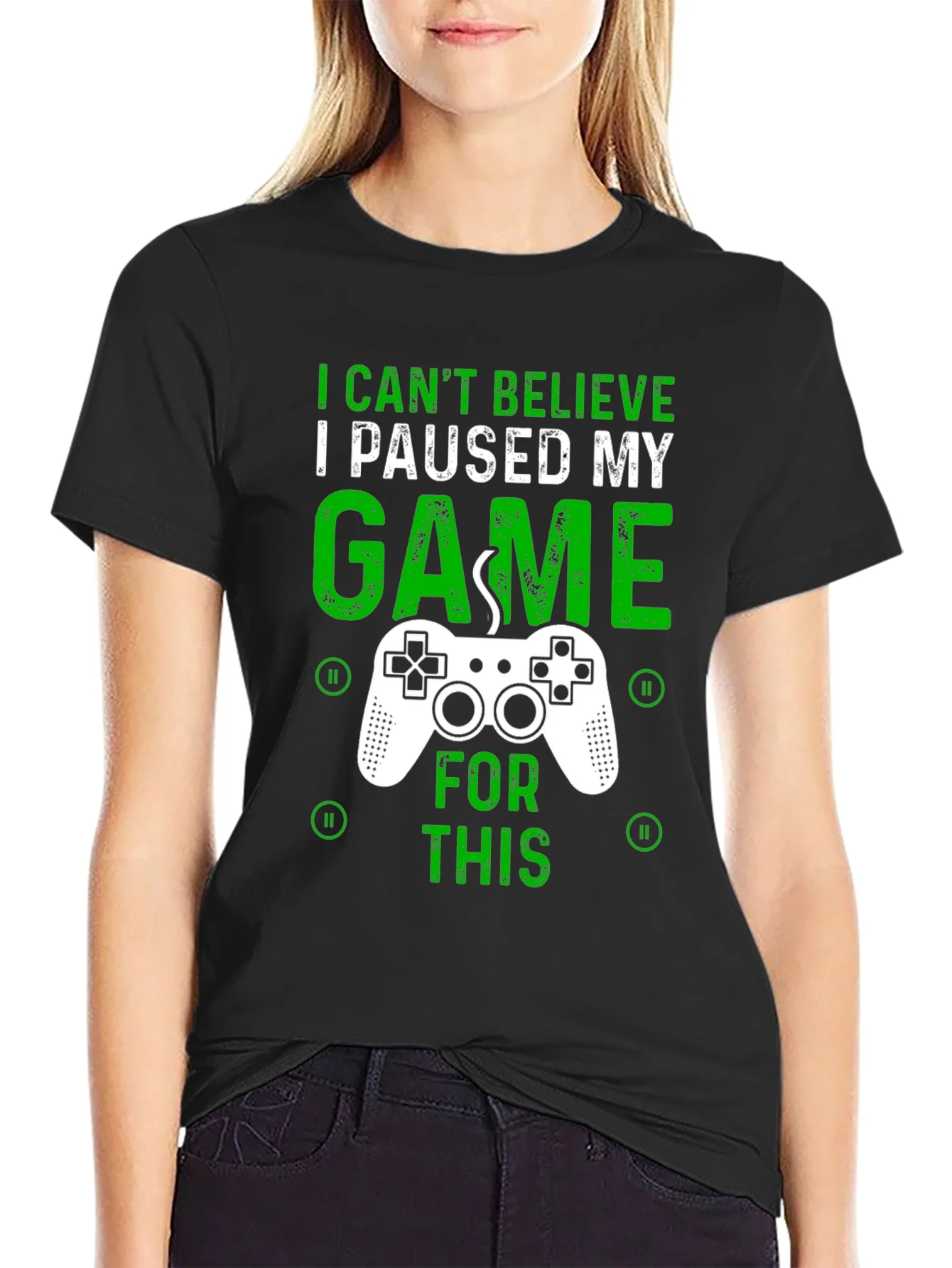 Gamer T-Shirt - I Paused My Game For This - Graphic Tee