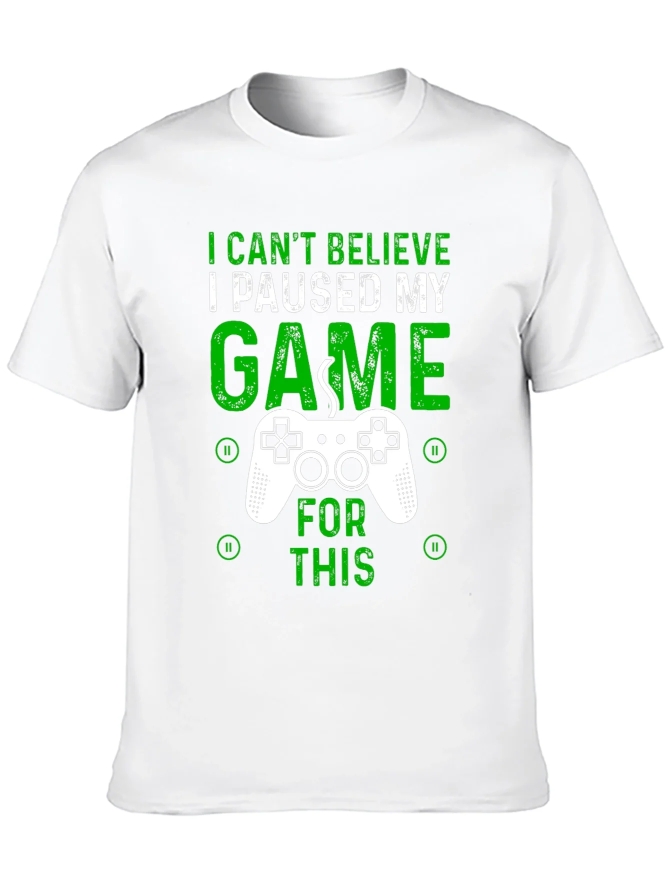 Gamer T-Shirt - I Paused My Game For This - Graphic Tee