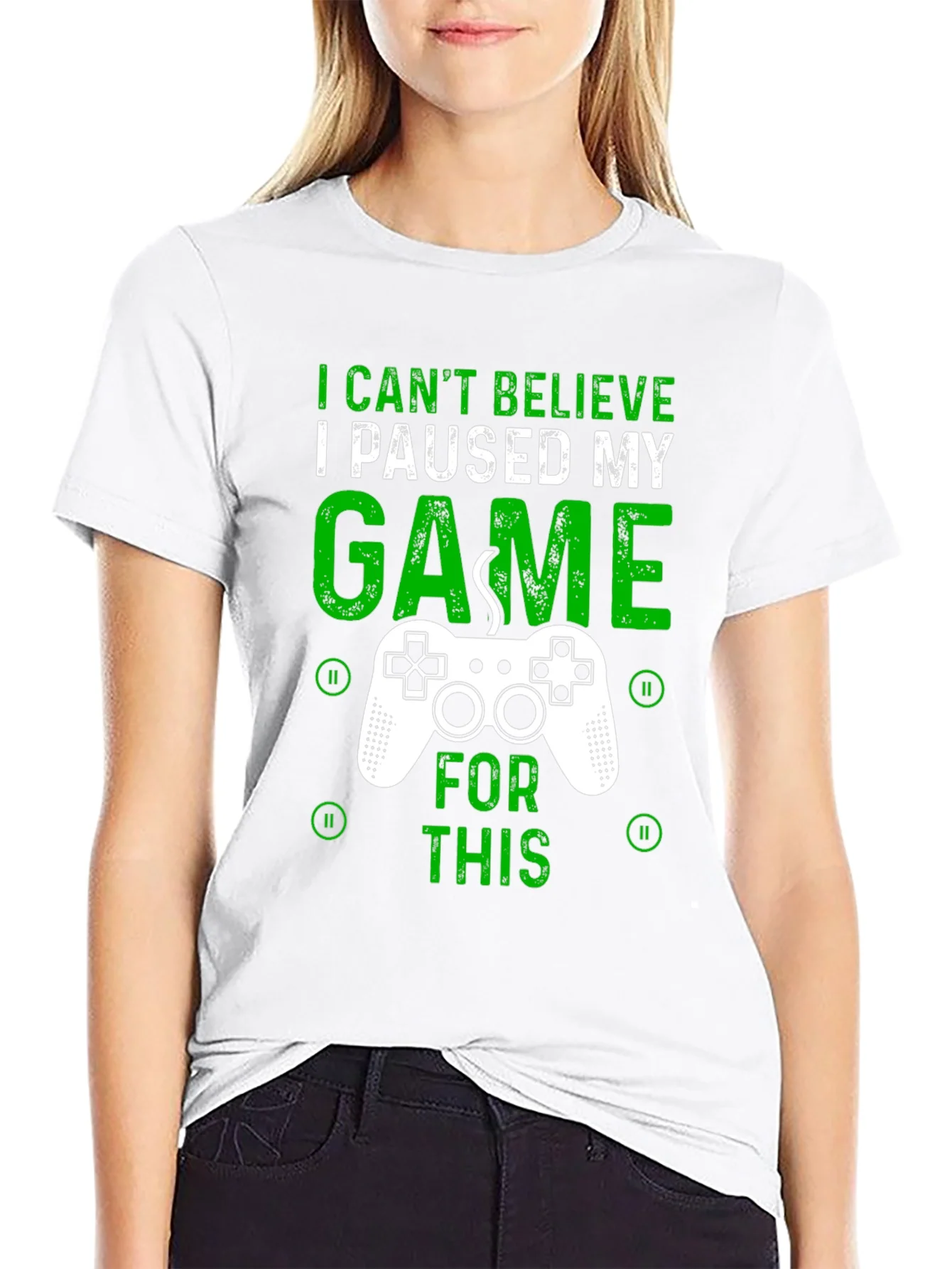 Gamer T-Shirt - I Paused My Game For This - Graphic Tee