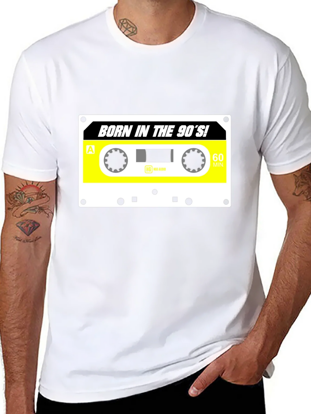 Born in the 90s Cassette Tape Graphic T-Shirt