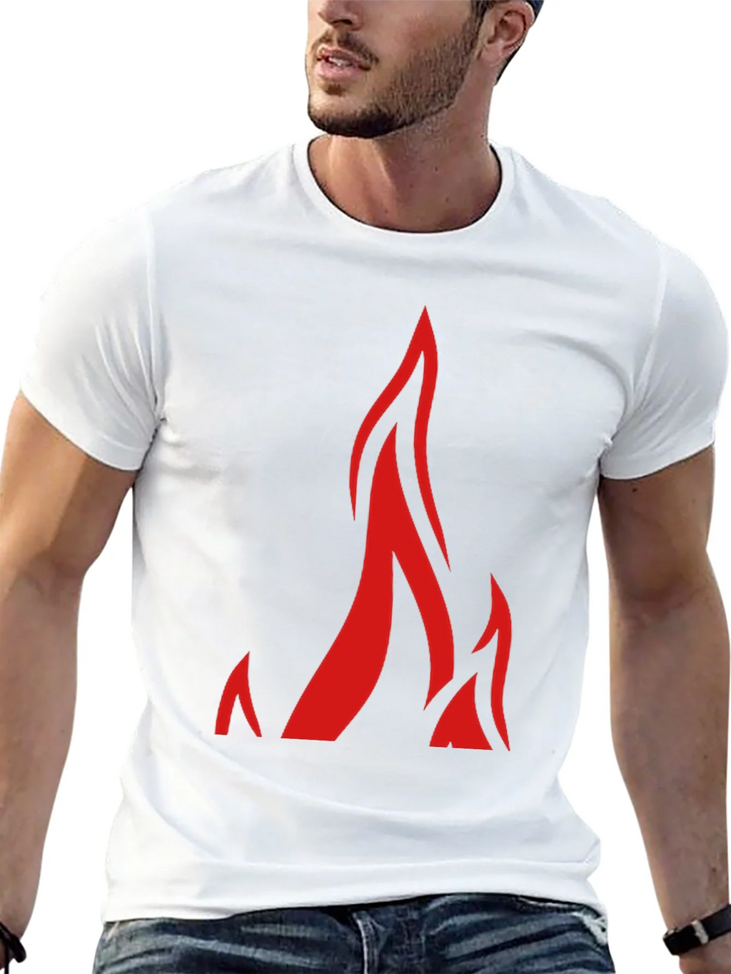 Flame Graphic Black T-Shirt