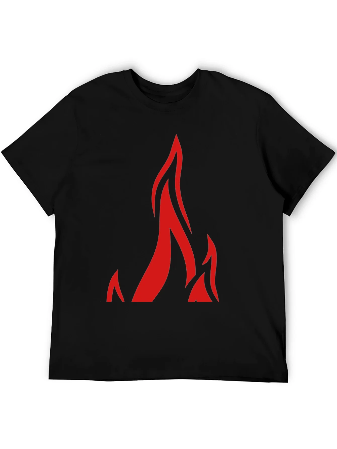 Flame Graphic Black T-Shirt