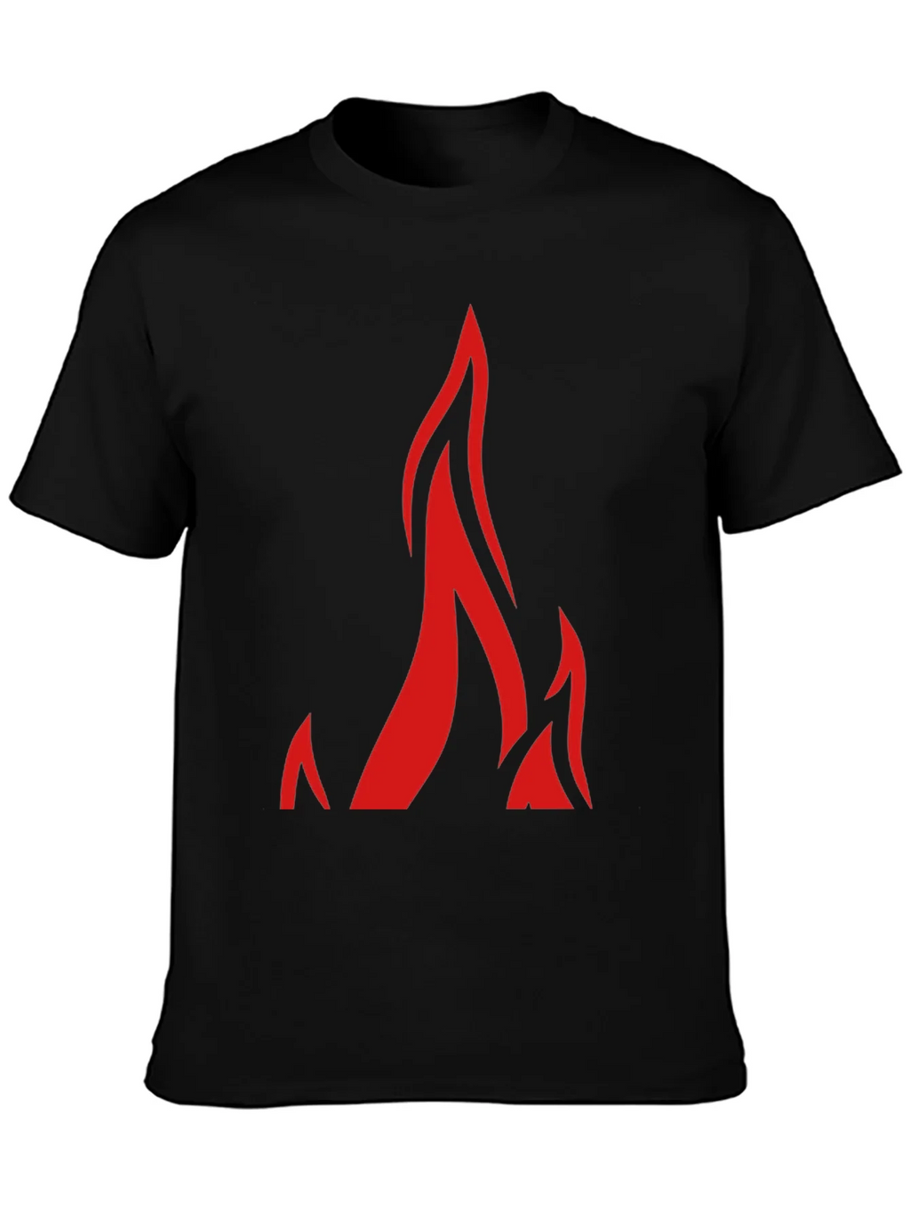 Flame Graphic Black T-Shirt