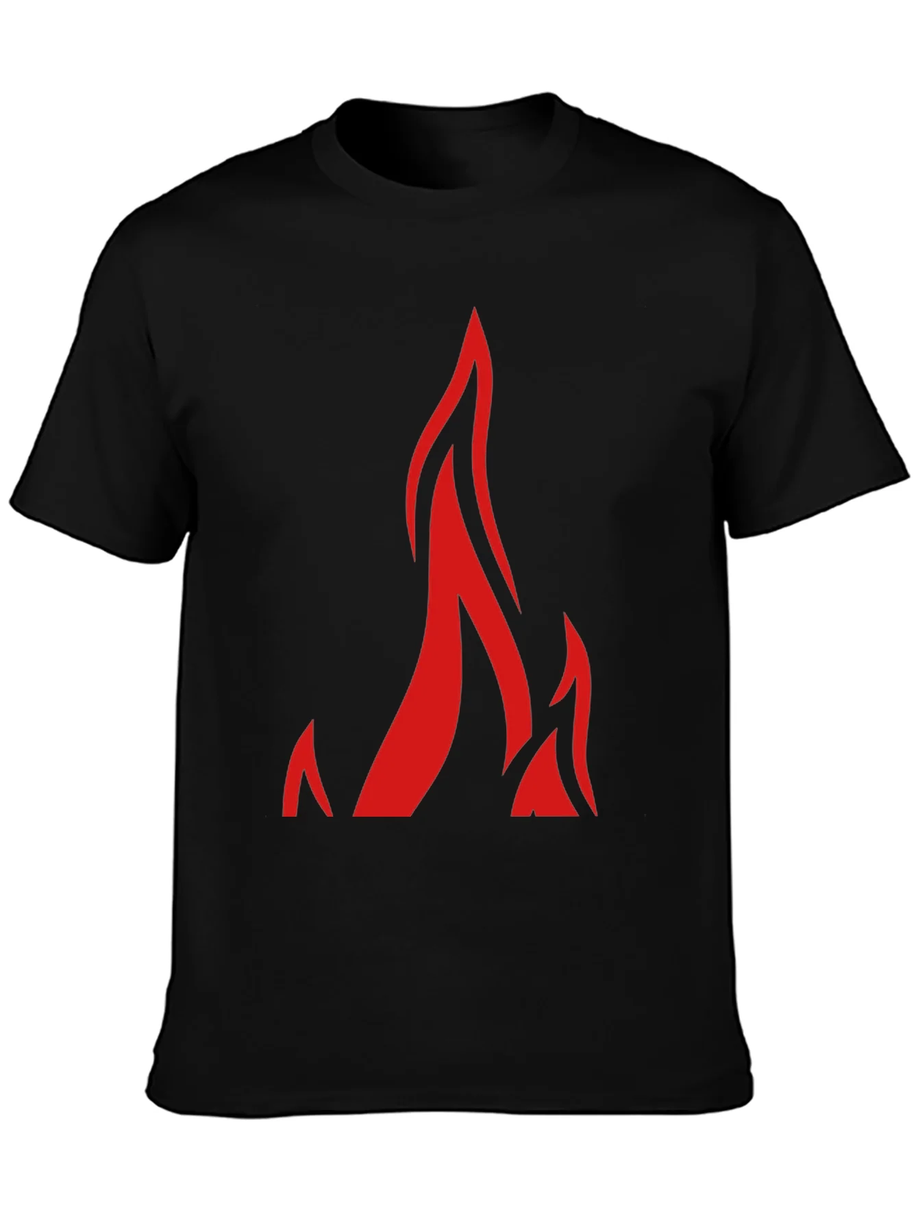 Flame Graphic Black T-Shirt