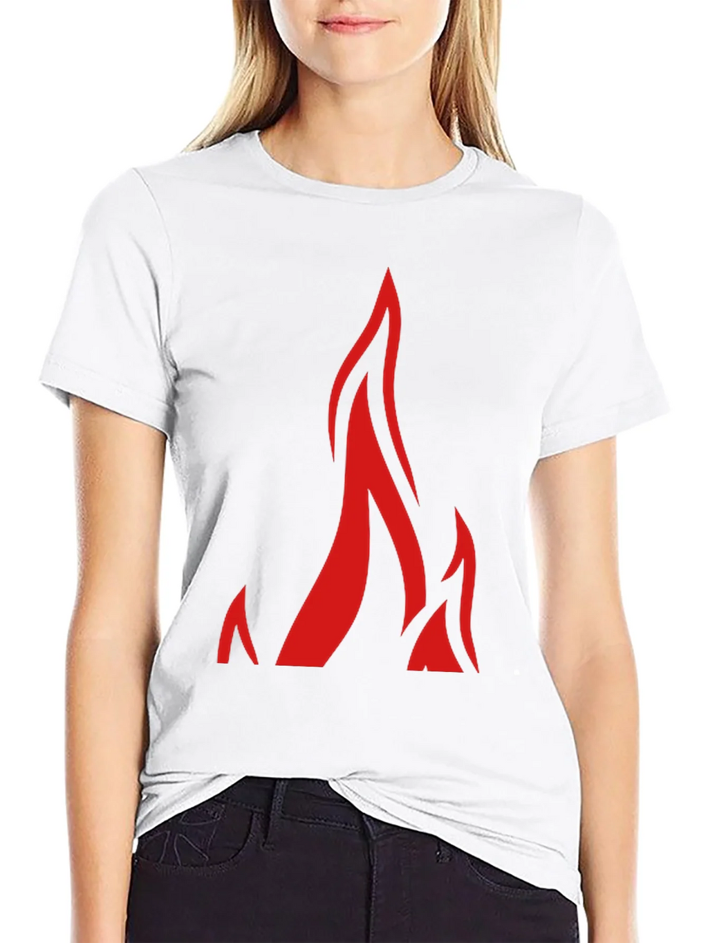 Flame Graphic Black T-Shirt