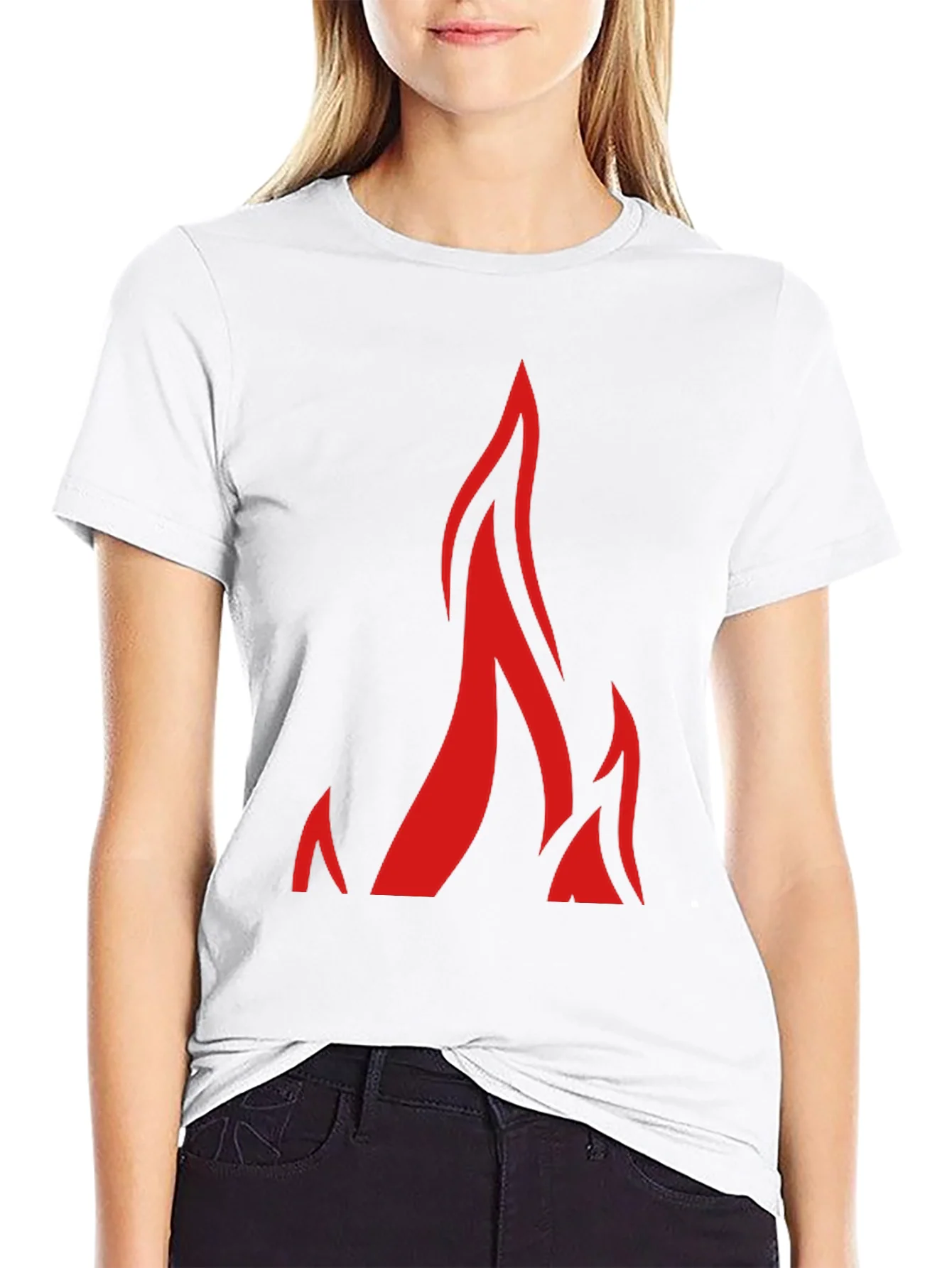 Flame Graphic Black T-Shirt