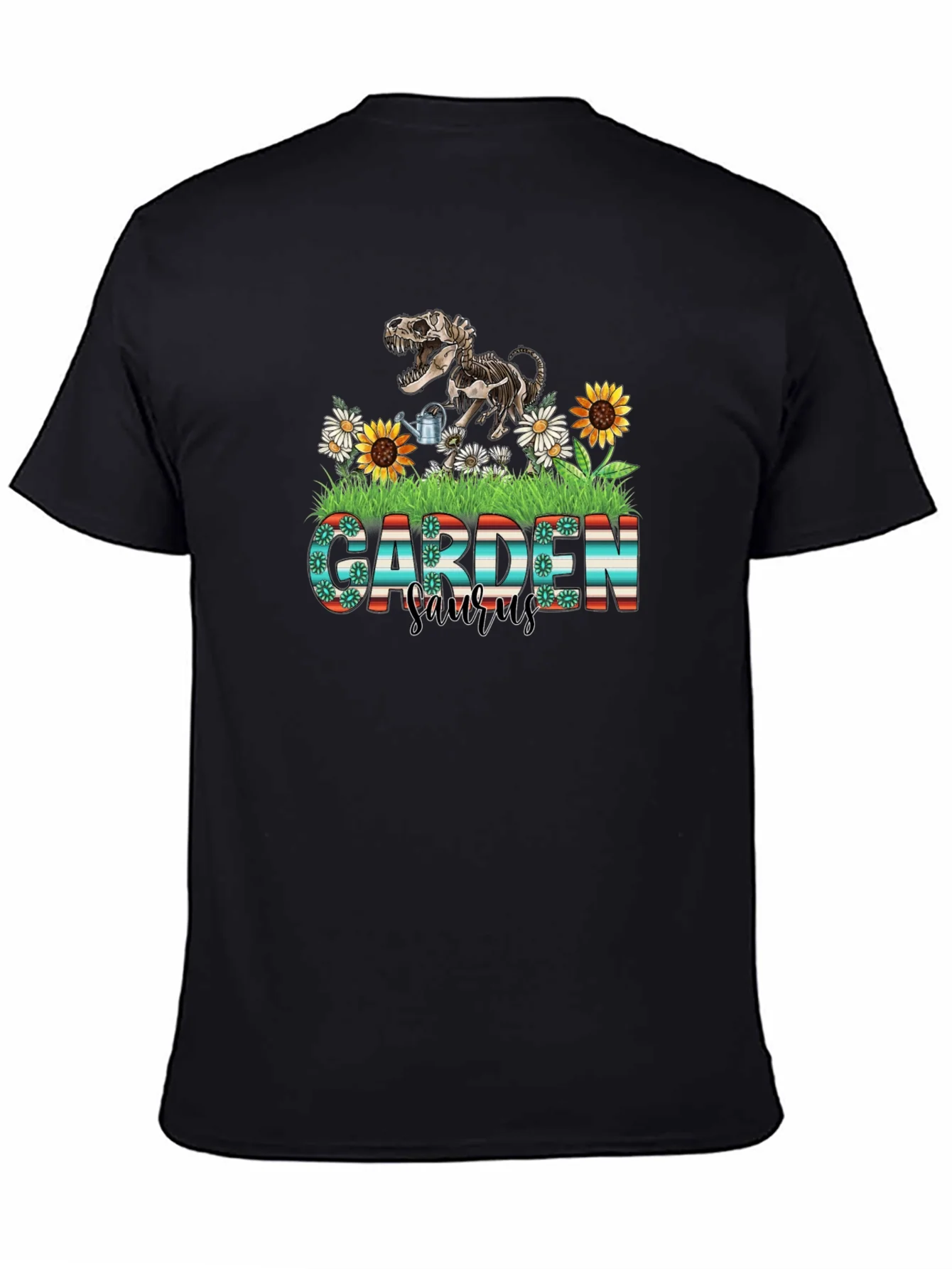 Garden Saurus T-Shirt Dinosaur Skeleton Tee